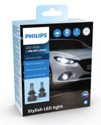 LED H8-H11-H16 fog PHILIPS Ultinon Pro3022  12V & 24V   6000K 2τμχ .....